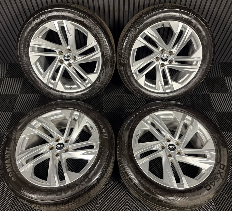 image for 20'' GENUINE AUDI Q7 S LINE 5 DOUBLE SPOKE ALLOY WHEELS ALLOYS TYRES TOUAREG