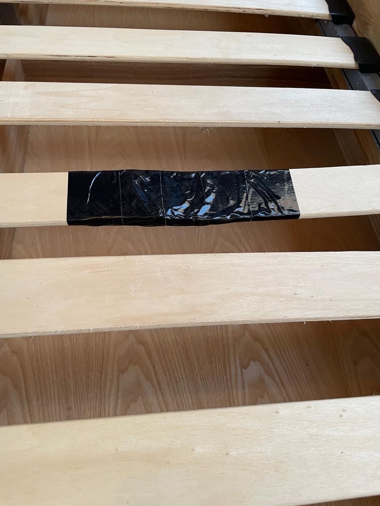 Oak King Size Wooden bed frame with four underbed wheeled drawers 