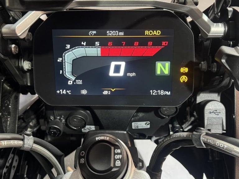 2023 73 BMW R1250 GS ADVENTURE TE Triple Black Htd Seats  5203 Miles