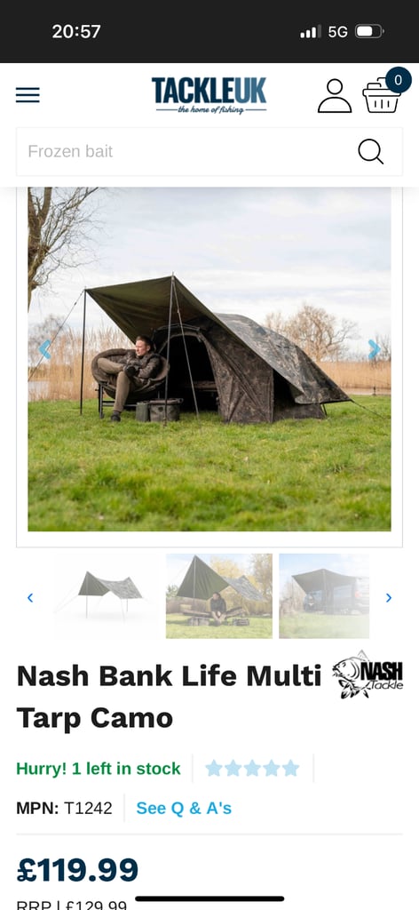 image for Nash banklife tarp xl 