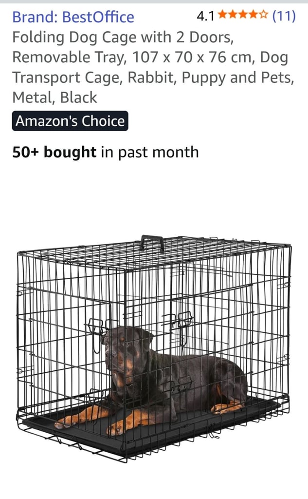 XXL dog crate new in box, includes a free divider you can add to use creat for puppy's was £70.00