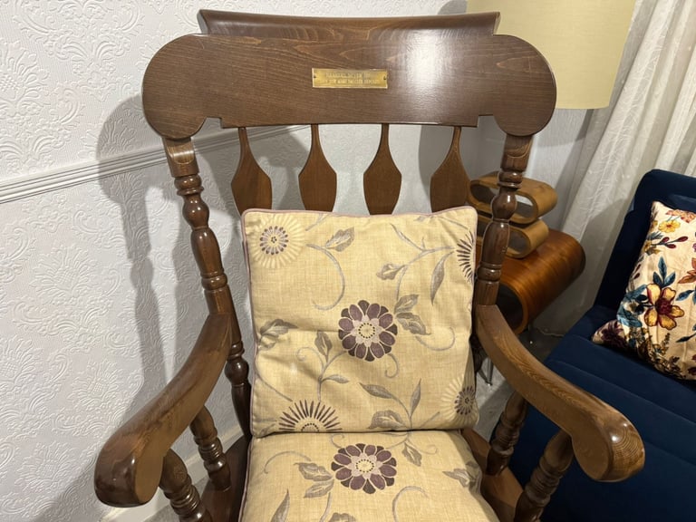 image for Vintage solid oak Rocking Chair. (rare find)