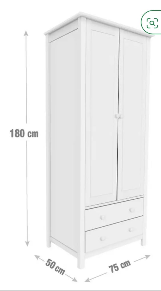 2 Door 2 Drawer wardrobe
