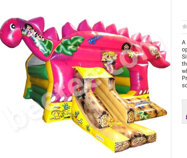 Dino combi bouncy castle