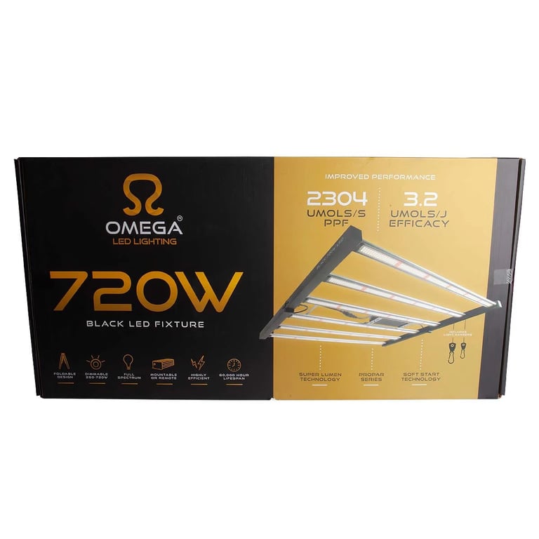 image for 720watt Omega LED GROW LIGHTS - WITH BALLAST (x 6)