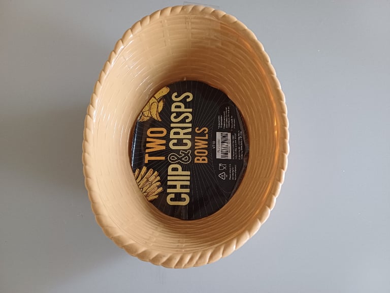 image for Brand new  Two CHIP & CRISPS BOWLS  MODERN AND STYLISH 