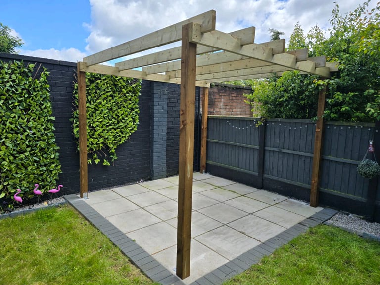 4M X 3M PERGOLA ASSEMBLED FREE LOCAL DELIVERY ST HELENS 