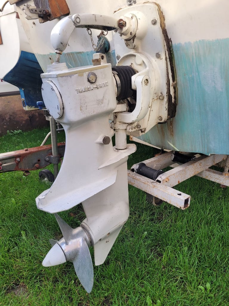 19ft cabin boat, inboard engine and road trailer