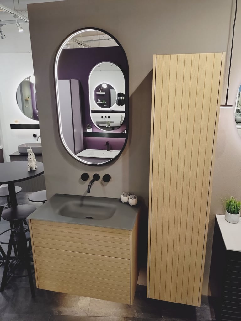 Dansani YOU! 80cm Vanity Set Light Oak *Manufacturers Ex-display* rrp £6409