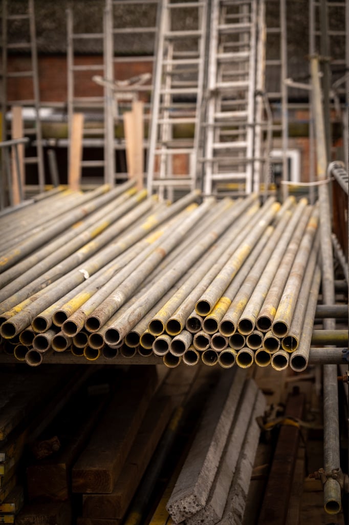 image for Reclaimed Steel Scaffold Tube - 6ft to 21ft lengths