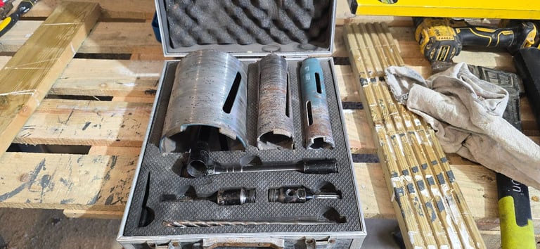 Core drill set.
