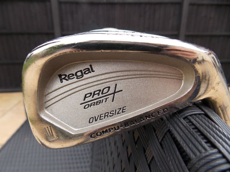 Mens Right Handed Regal Pro Orbit Golf Club Set + Bag and Trolley