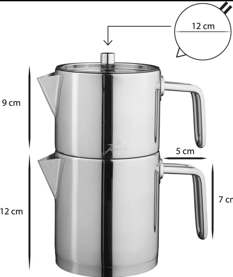 Jumbo tea pot (caydanlik)