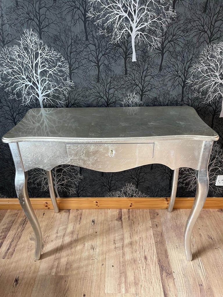 image for silver console table£75