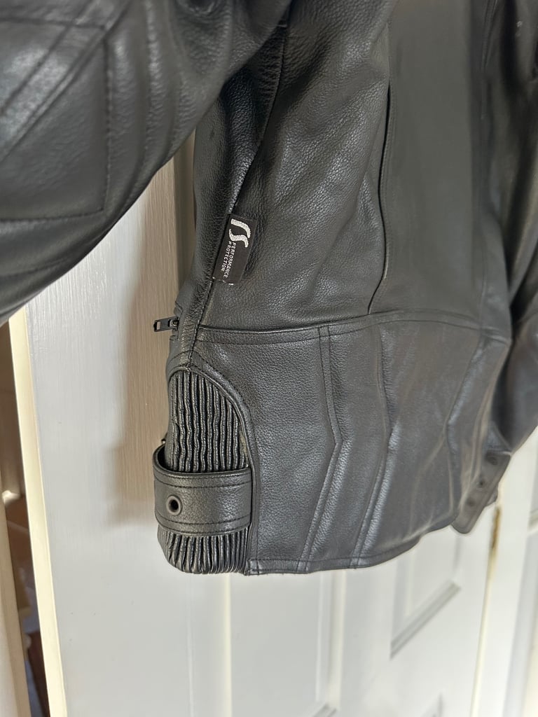 RS leather biker jacket