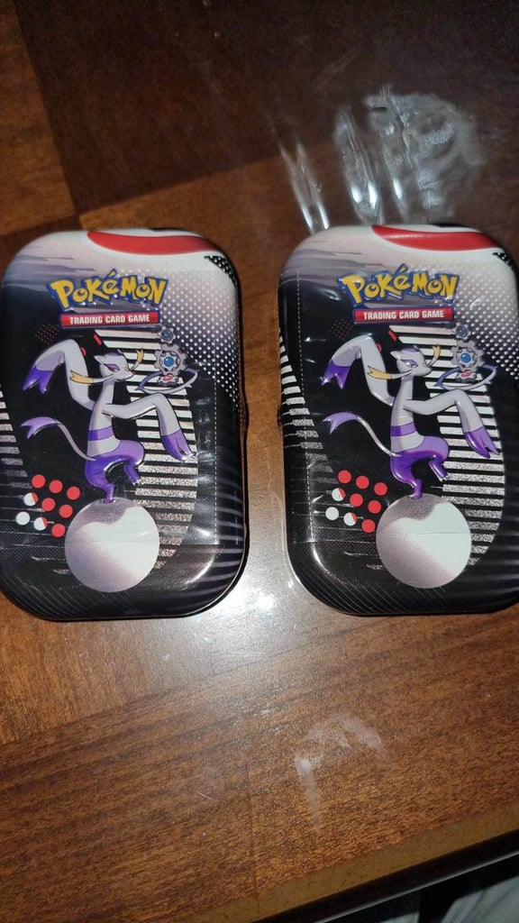 image for Pokémon TCG: Unova Mini Tin – Mienshao & Klinklang (2 Booster Packs & 1 Sticker Card)