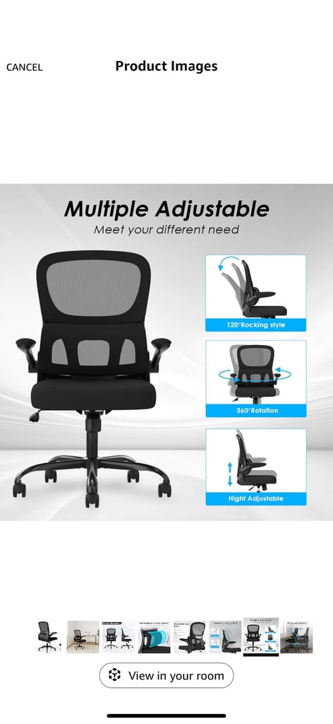 Electric adjustable desk and ergonomic chair