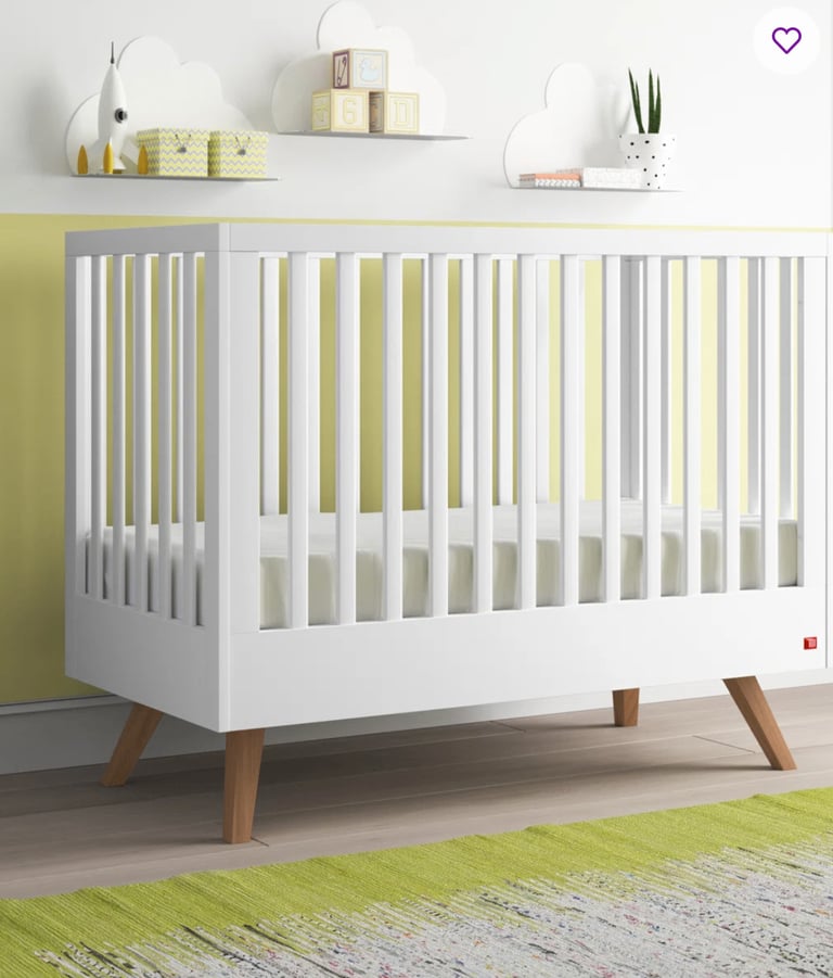 Luxury Cot Bed By Isabelle & Max + Mattress Size 60 x 120 cm