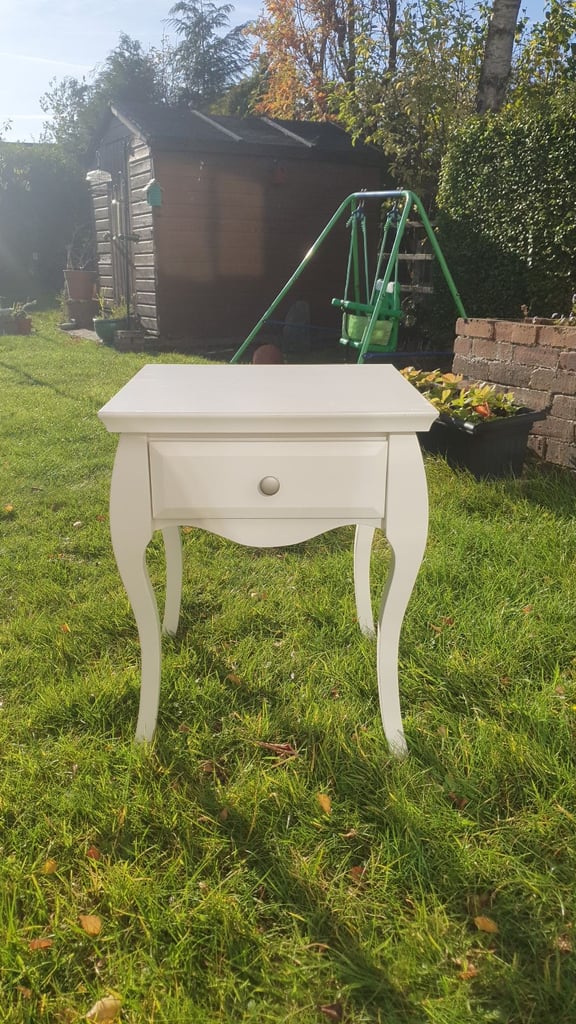 image for White bedside table