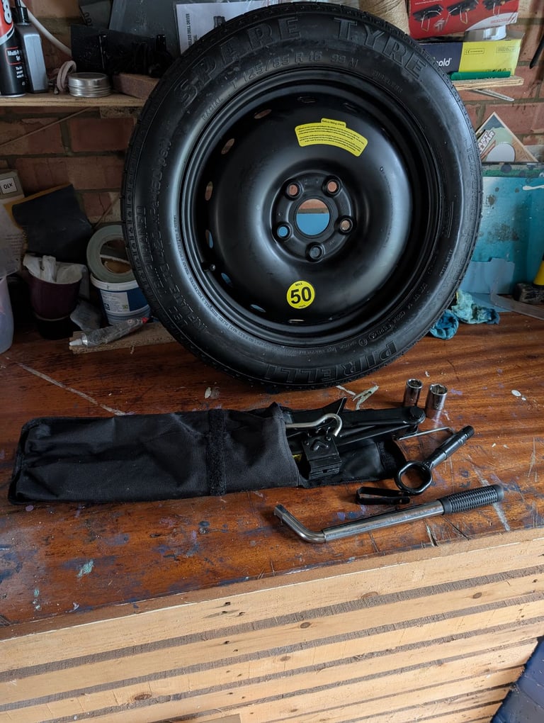 16" space saver tyre and tools