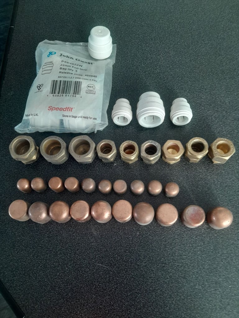 image for Plastic SPEEDFIT Plastic Push Fit/Kuterlite/Copper End Feed Stop Ends(CAPS)