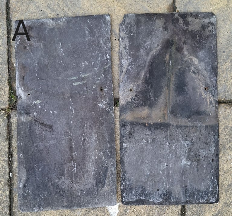 Welsh Slate 20 x 10 x 8mm   reclaimed roof tiles