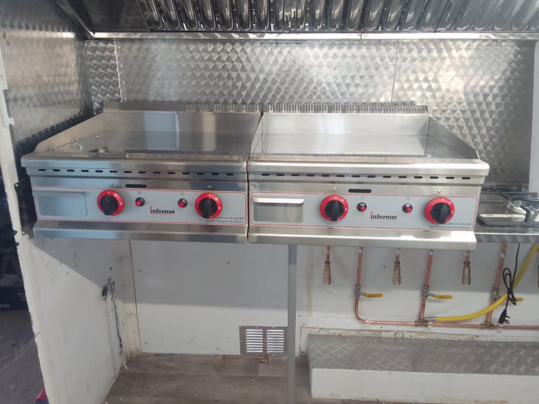 Commercial catering equipment Gas Griddles restaurant trailer kitchen items 