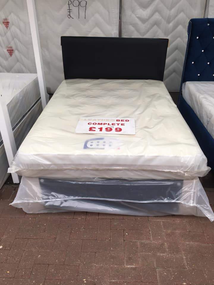 image for ASAP Sale !! Brand new Double Divan bed With Headboard & Mattress 