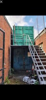 2 x shipping containers 30ft x 8ft stairs included 