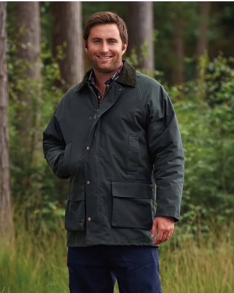 image for Men's Champion Howick Waxed Cotton Coat 2XL NEW!