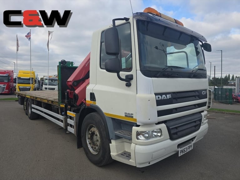 2013(63) DAF FAR CF 75.310 (2018) HMF1520 Crane – 292,000Kms
