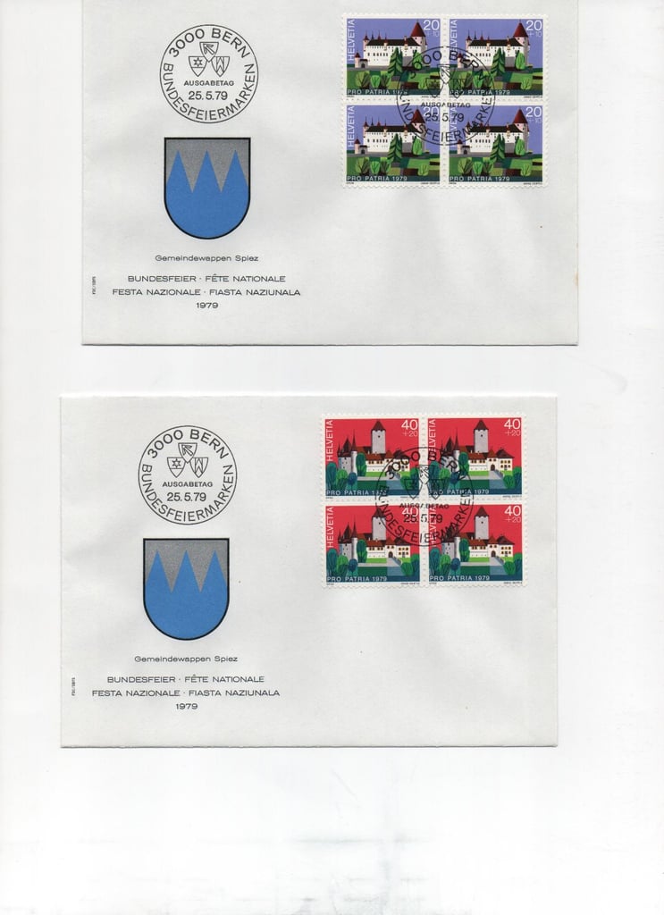 412 Switzerland first day covers