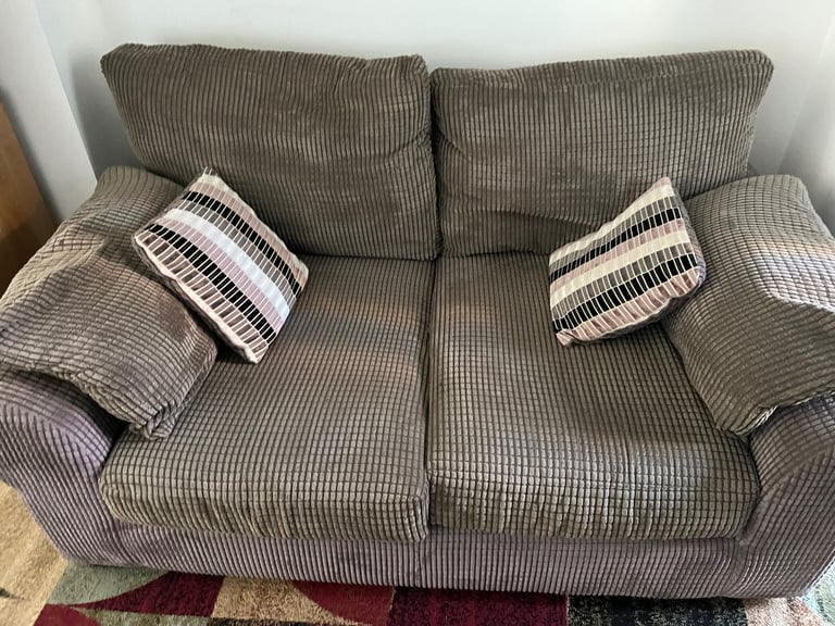 image for ✨ Free Comfy Grey Two-Seater Sofa – Ready for a New Home!
