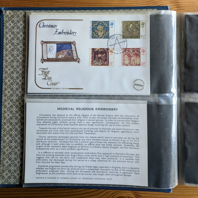 50p each 9x Stamp First Day of Issue covers - sorry, no coins in this ad