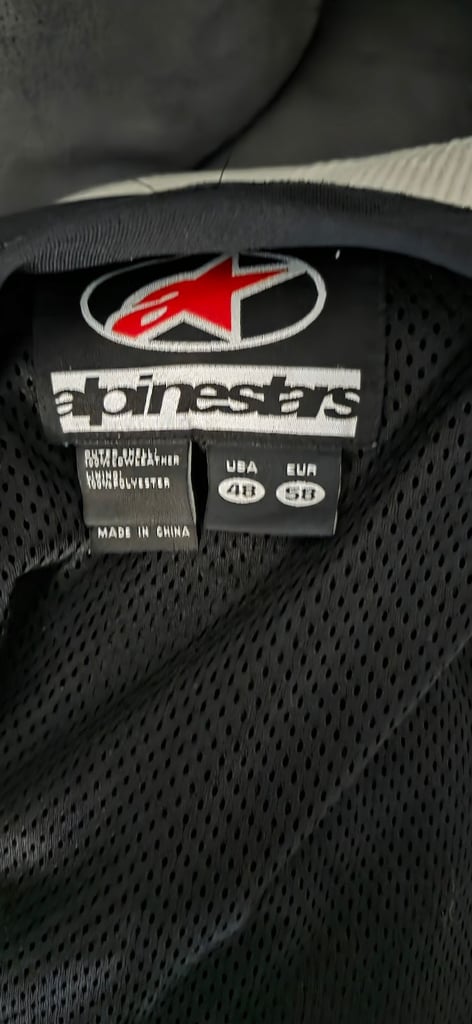 Alpinestar motorbike leather jacket 