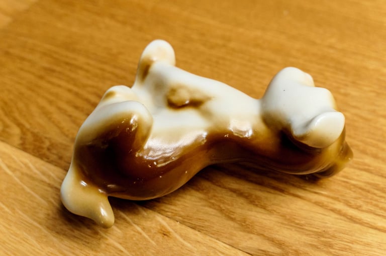 1970s Soviet Porcelain Puppy | Polonsky Factory