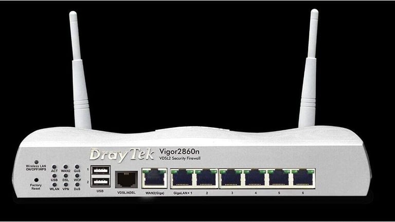NEW & Boxed Draytek Vigor 2860N Router, Firewall & 6 Port Switch