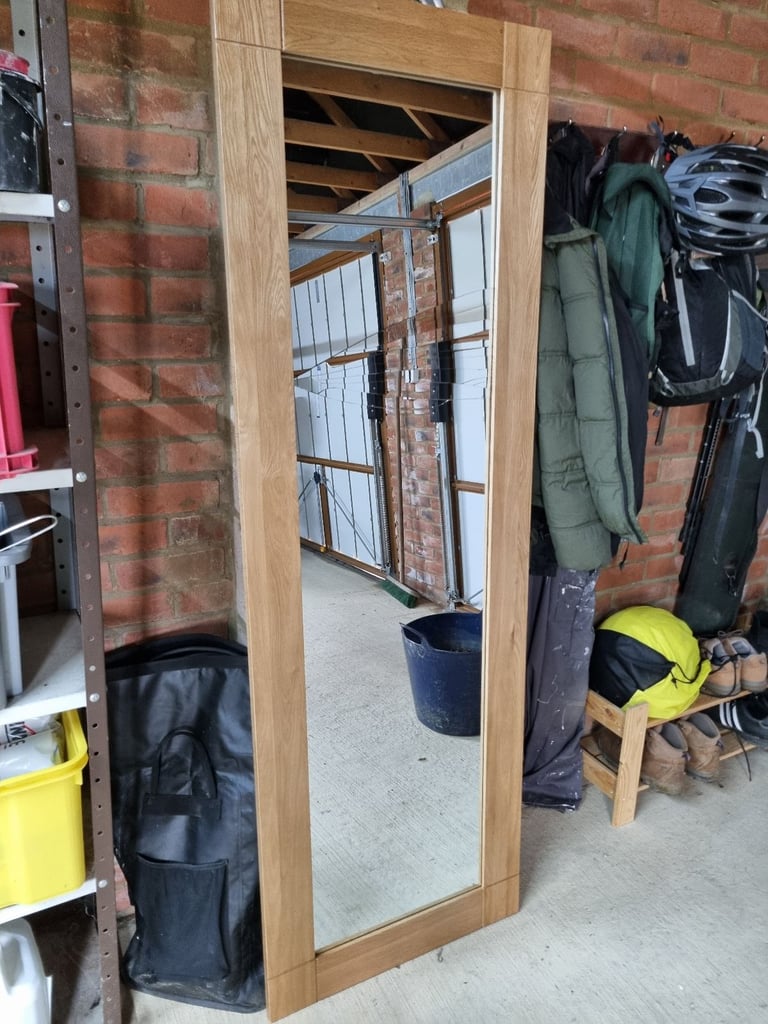 Free, Oak Framed Large Mirror, Broken