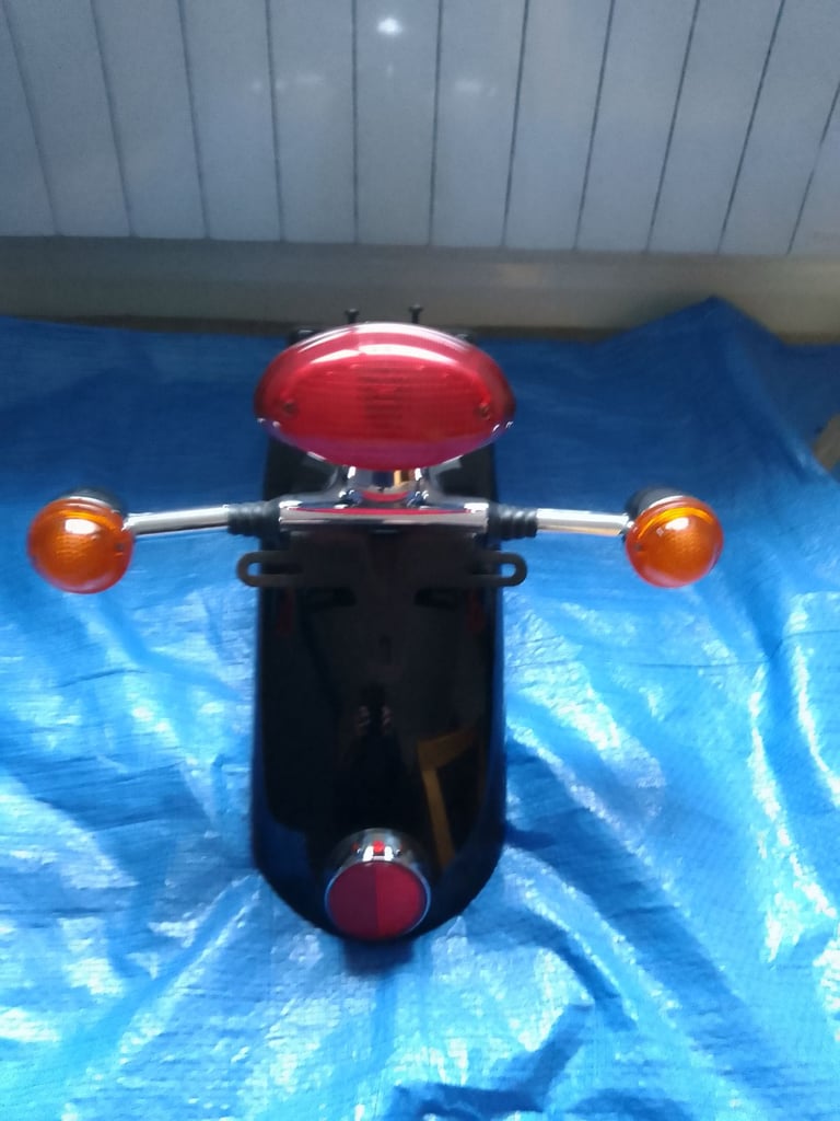 image for TRIUMPH REAR MUDGUARD WITH TAIL LIGHT & INDICATORS