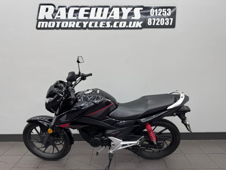 HONDA CB125F BLACK / DARK BLUE 2019 19 REG 10,253 MILES USED 125CC MOTORCYCLE