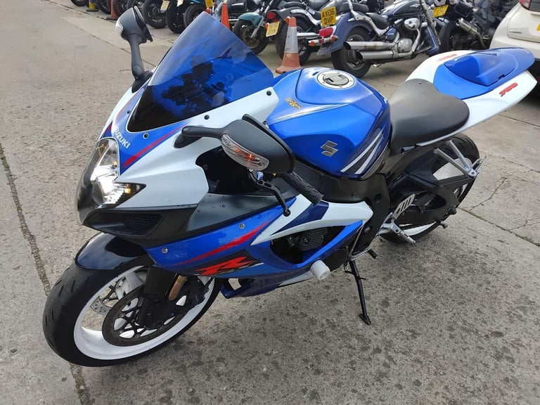 2007 07 SUZUKI GSXR 750 K7 GSXR750 CLEAN BLUE SPORT BIKE SUPER SPORT NEW MOT 