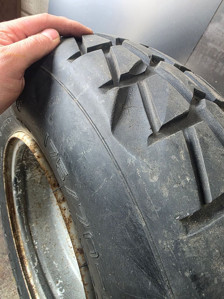 SMC Quadzilla 250e Wheel & Tyre 175/70/10 4 Stud Front Tyre