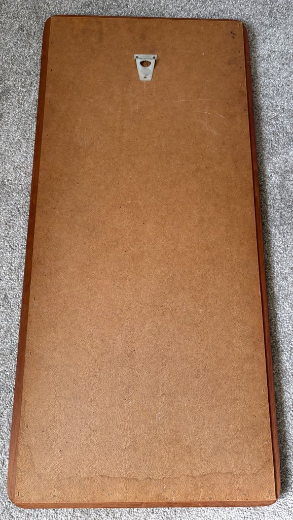 Vintage, Danish, Solid Teak Framed Mirror