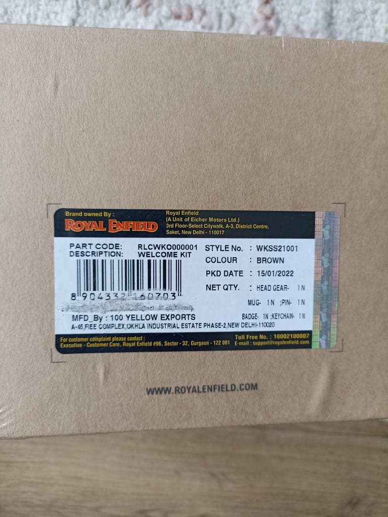 ROYAL ENFIELD WELCOME PACK