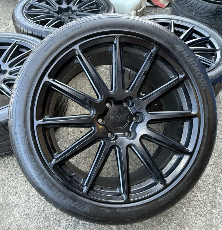EX DISPLAY 22” Black Rhino Wass 6x139.7 Matte Black 285/40/22 HANKOOK 6-7mm
