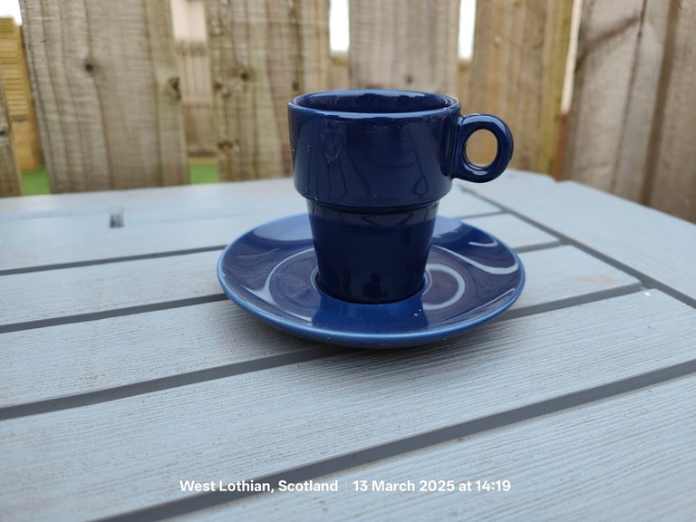 New Sets of 4 espresso cups with Saucers