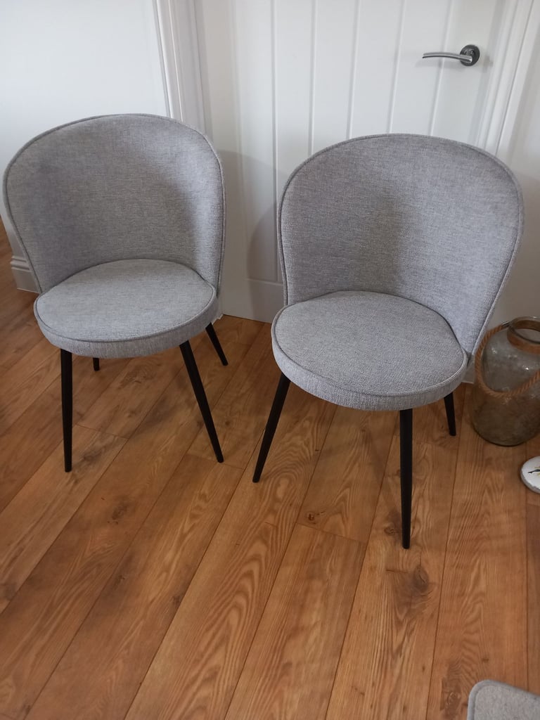 image for Pair of new dining chairs .