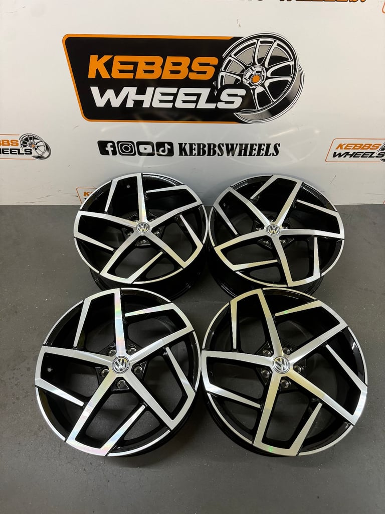 19" VW GOLF R GTI DALLAS STYLE ALLOY WHEELS AUDI A3 S3 VW GOLF R GTI SCIROCCO CADDY 