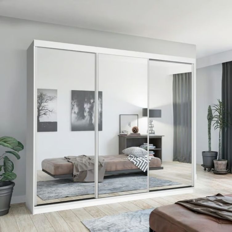  Sliding Wardrobe with 2 or 3 Chic Mirror Doors