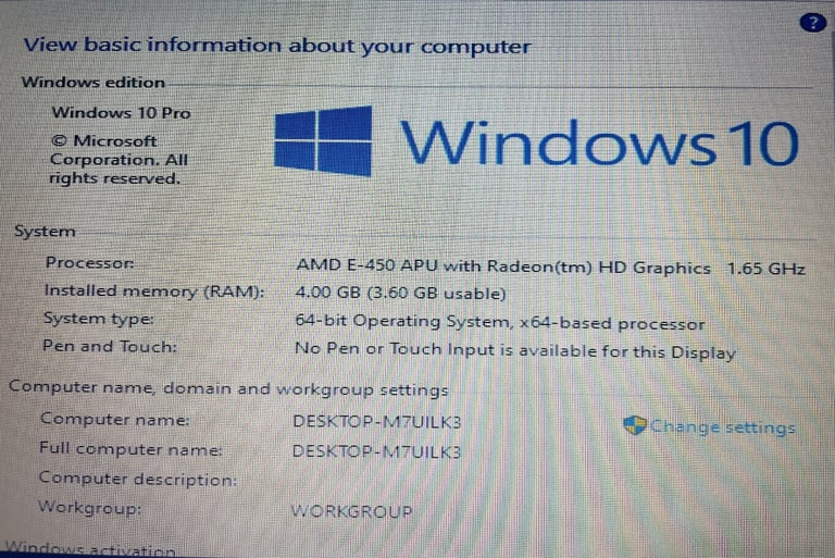 Laptop Toshiba Like New Condition 